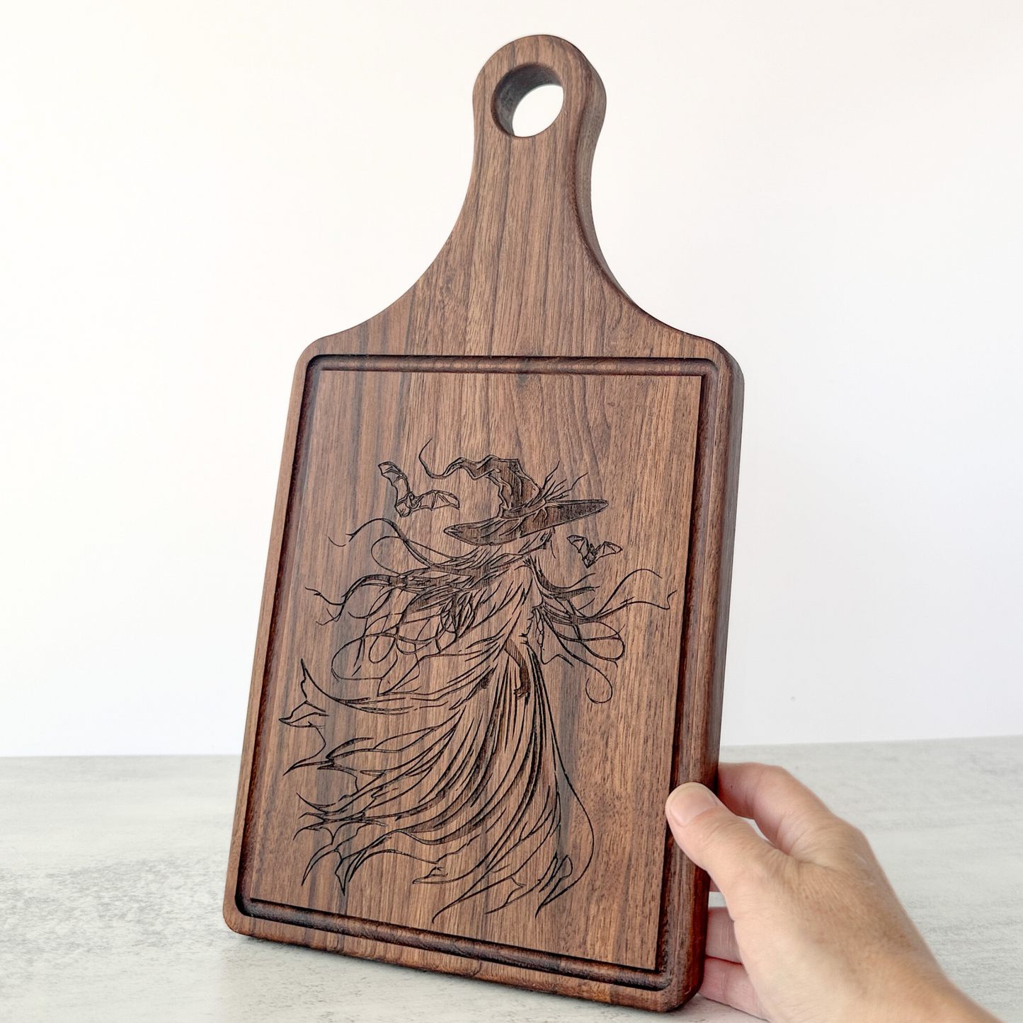 Witch Wooden Cutting Board Engraved Kitchen Witch Kitchen Gift